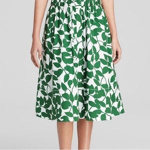 Kate Spade Green Leaf Skirt